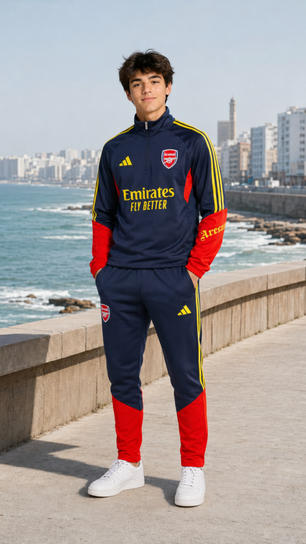 Ensemble Arsenal bleu marine et rouge - High Copy -