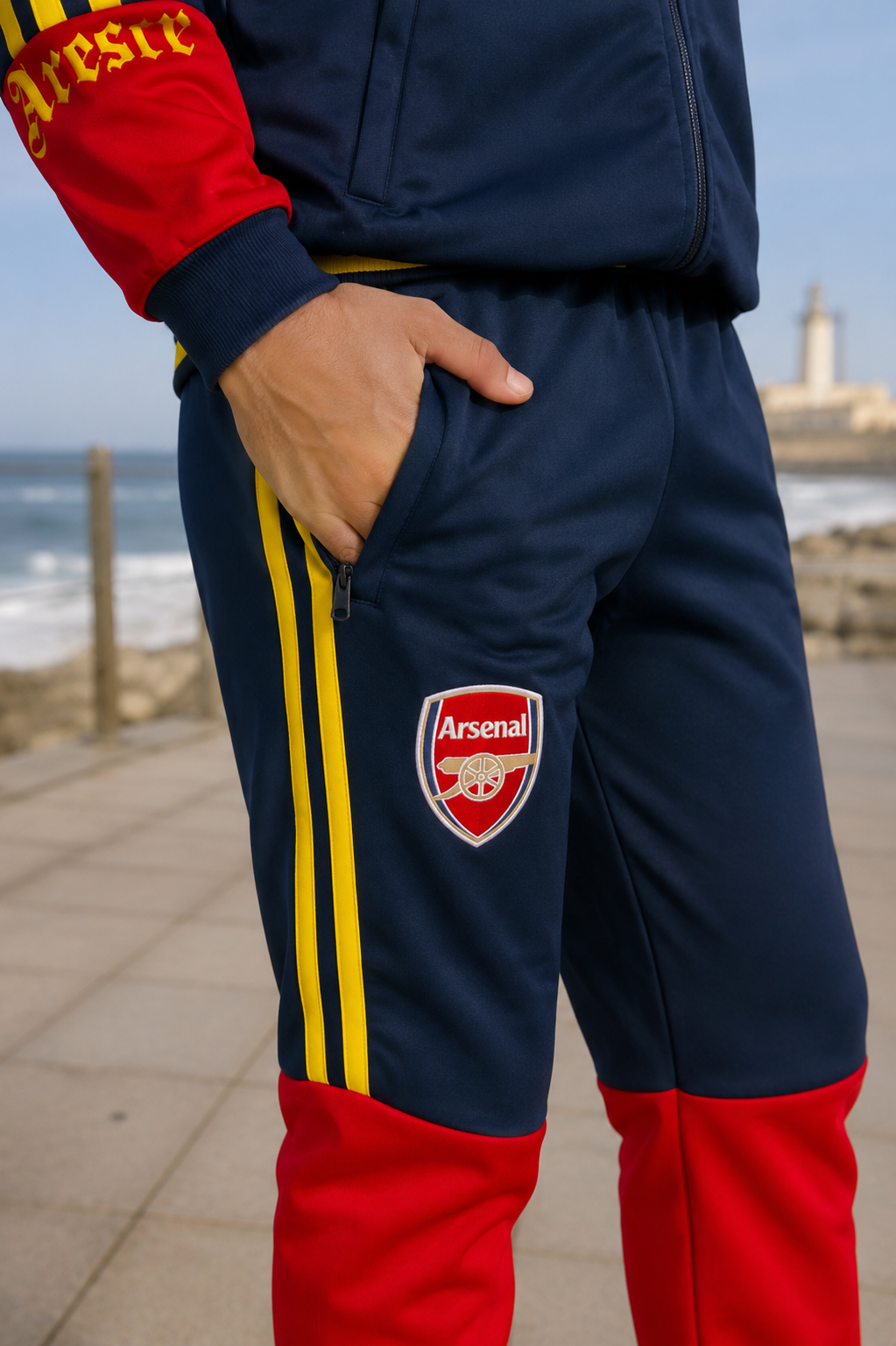 Ensemble Arsenal bleu marine et rouge - High Copy - – Image 5